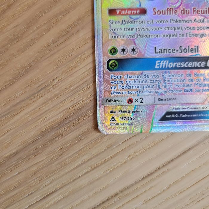 Pokémon Phyllali GX Rainbow 157/156 - photo numéro 6