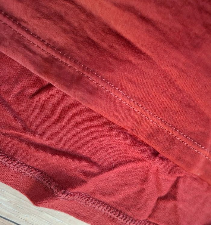 Blouse/Débardeur col V brique/terra cota kiabi taille S - photo numéro 6