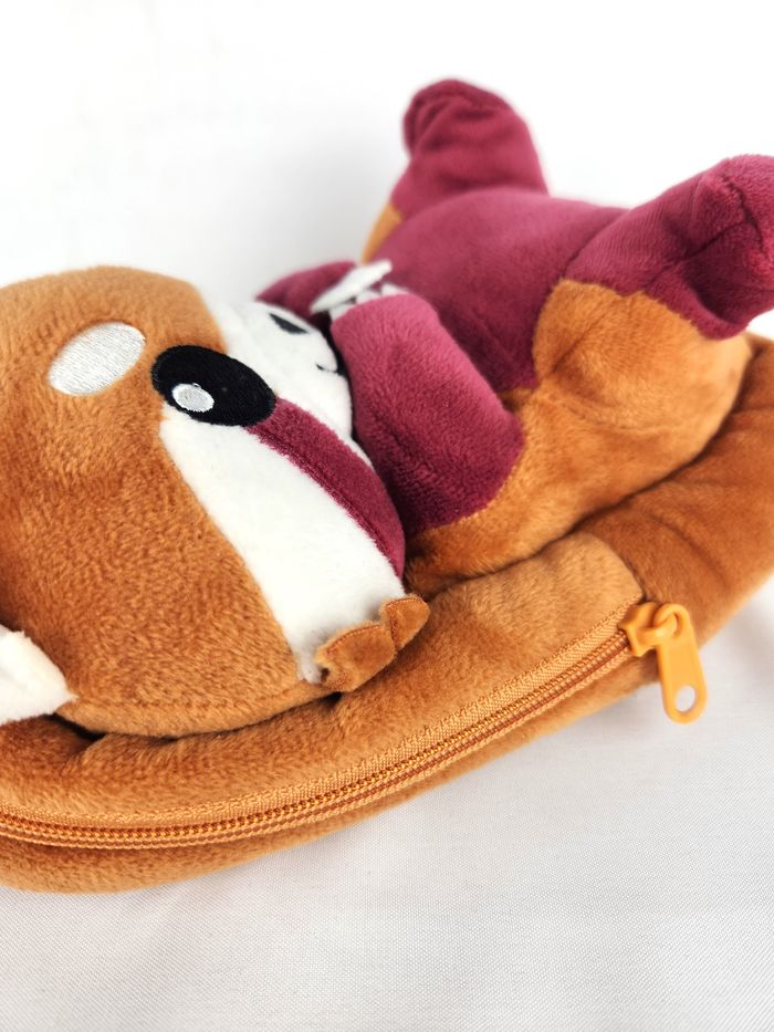 Trousse Peluche Panda Roux Corimori Kawaii / Sac à Crayons - photo numéro 4