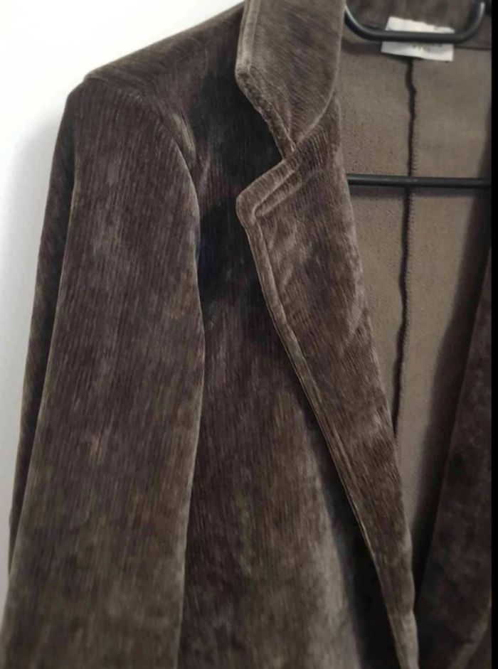 Blazer ouvert velour taille 38 40 - photo numéro 2
