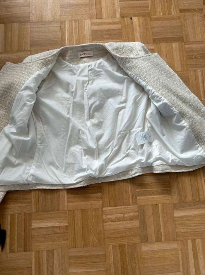 Veste Beige/or  T40 Camaieu - photo numéro 3