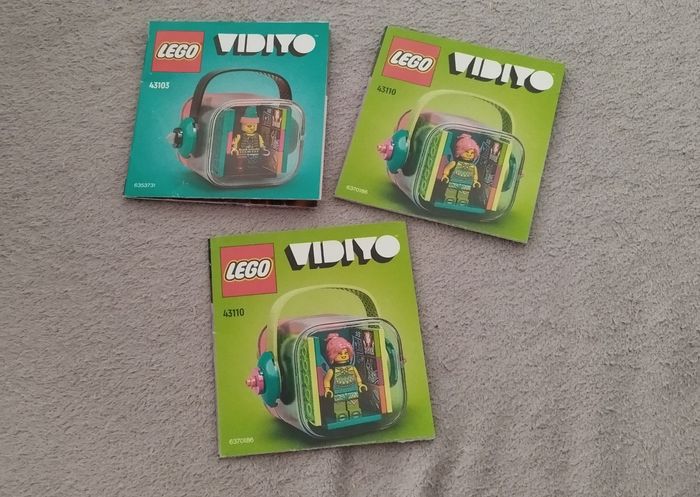 Lot de notices lego VIDIYO 43110/43103
