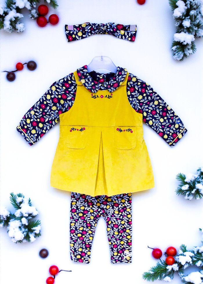 SERGENT MAJOR - LOT ENSEMBLES 6/7P BÉBÉ FILLE MÊME COLLECTION MOTIF FLEURS 6M - photo numéro 4