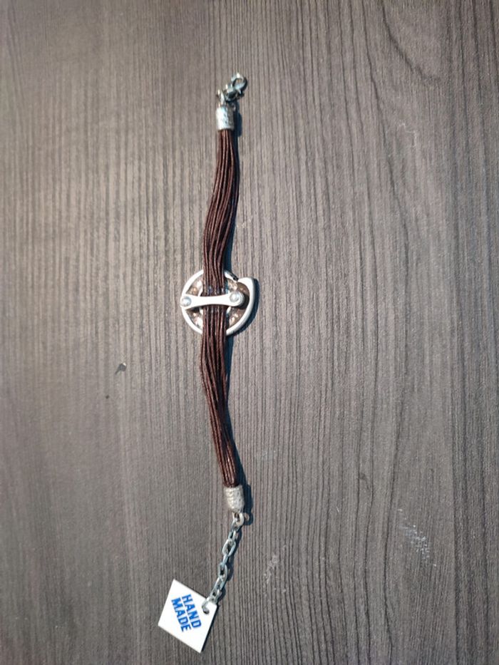 Bracelet marron coquillage made in greece - photo numéro 2