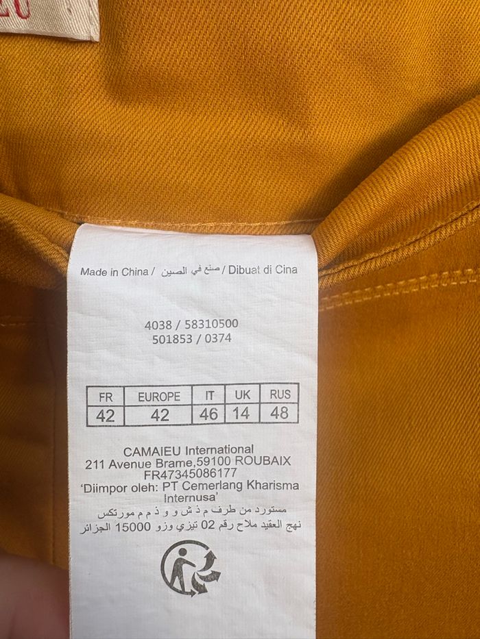 Pantalon couleur jaune moutarde - photo numéro 4