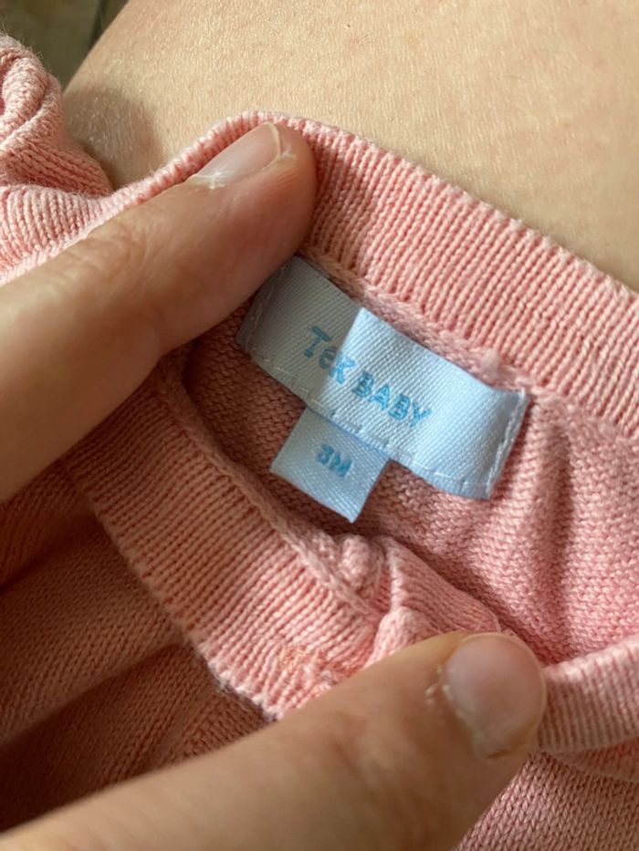 Gilet court Rose 3 mois fille tex baby - photo numéro 3