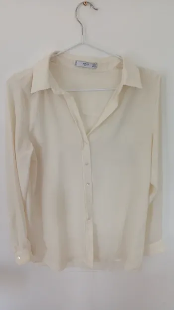Chemise blanc cassé mango