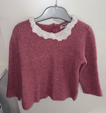 Pull Creeks  à col broderie anglaise 