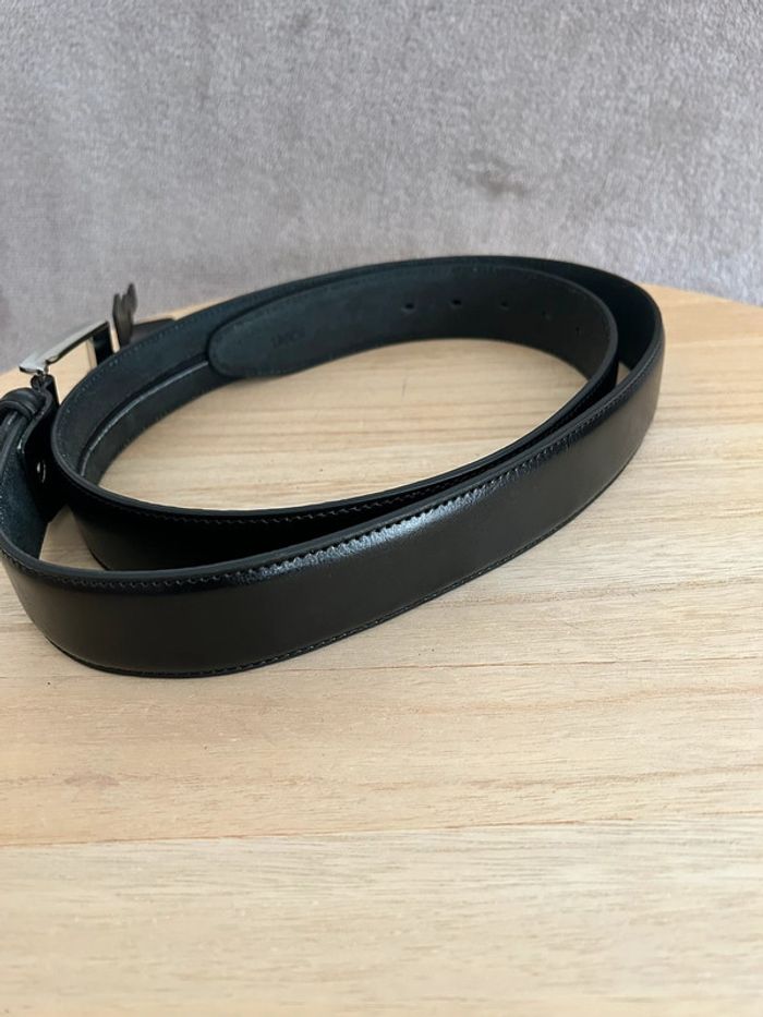 Ceinture en cuir noir taille 115 cm - photo numéro 2