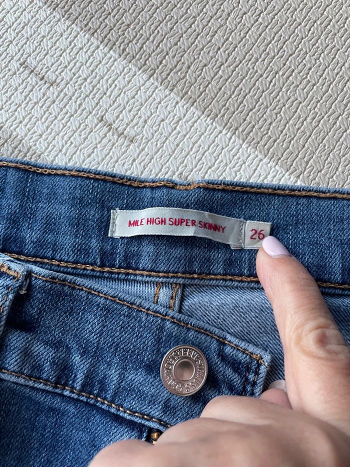 Jean Levi’s mile high super skinny 26 fermetures - photo numéro 4