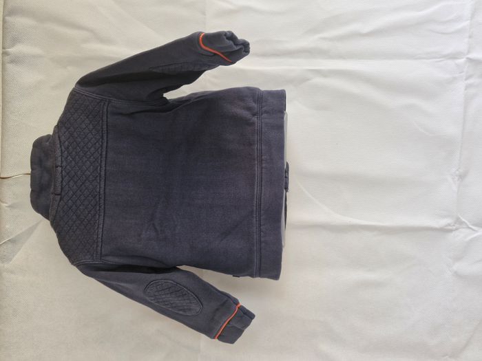 Manteau zippé 18 mois Obaïbi Bleu marine orange Inscription My Funny Factory avec petit robot - photo numéro 7