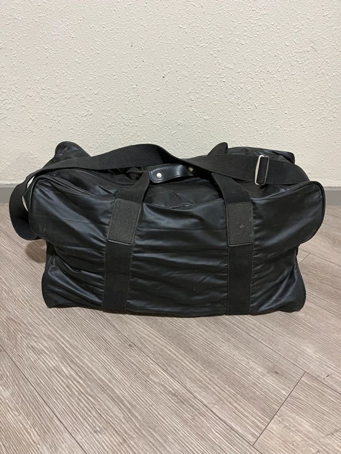 Grand sac fourre tout noir vintage Lancel