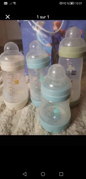Lot biberons MAM
