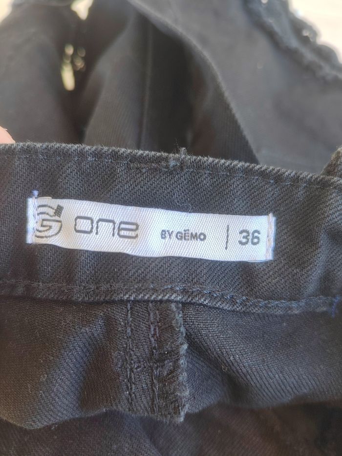 🖤 Salopette Short Noire Femme – GÉMO – Taille 36/S – Très Bon État - photo numéro 7