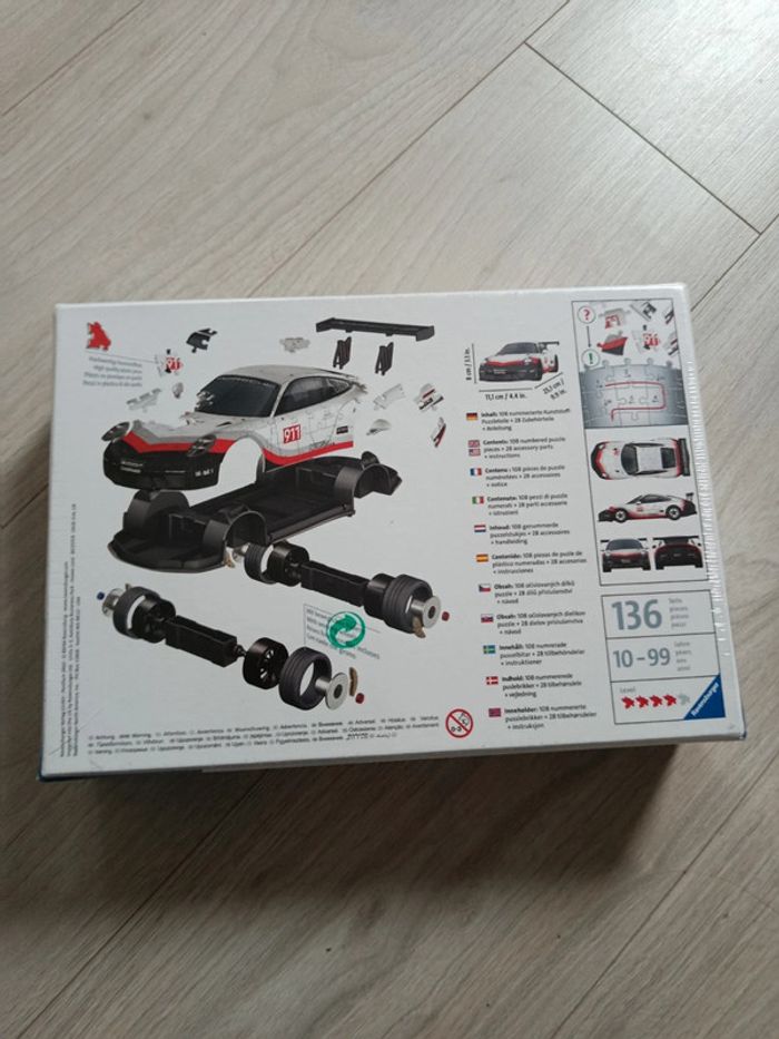 Ravensburger Puzzle 3D Porsche 911 GT3 Cup 108 Pièces - photo numéro 2
