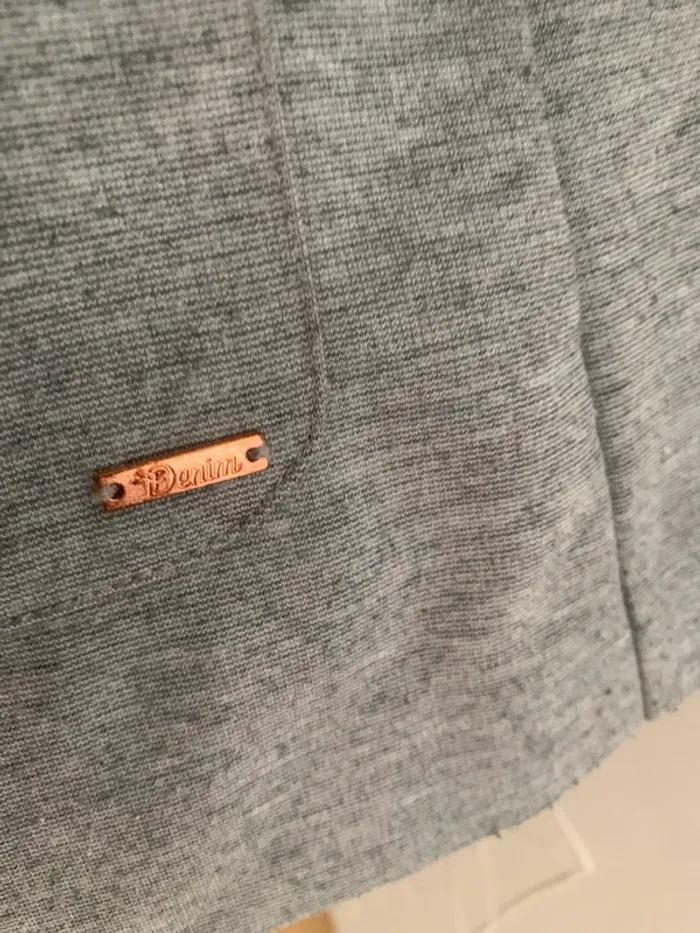 Veste Tom Taylor longue taille L grise - photo numéro 4