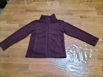 Gilet polaire violet fille 4 ans