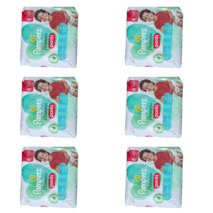 Lot de 144 Couches Pampers Harmonie Pants 15+kg Taille 6 Neuf