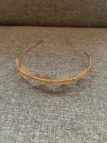 Serre tête femme doré