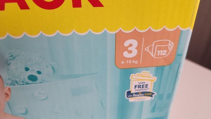 1 carton de 112 couches Pampers taille 3 (6-10kg) - photo numéro 2
