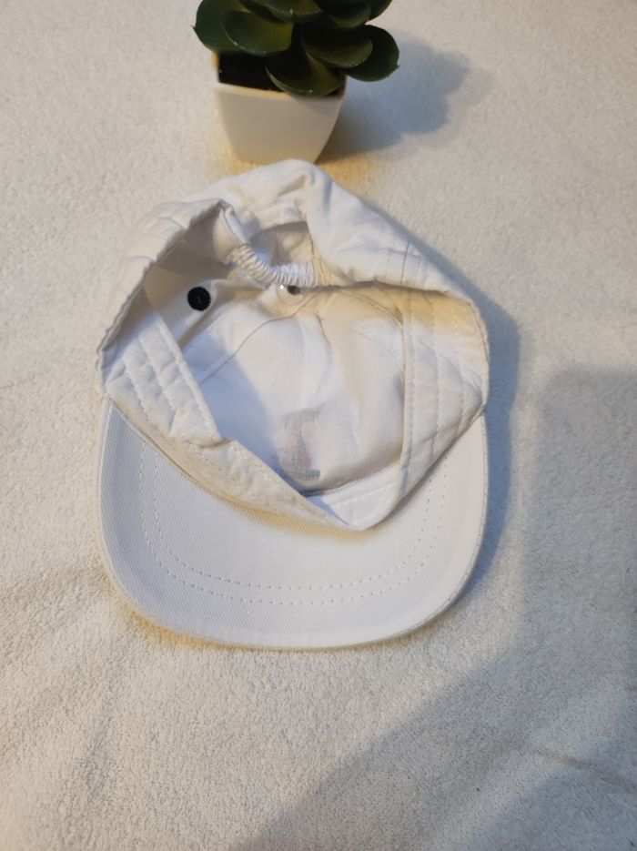 Casquette blanche garçon - Taille 0-6 mois - Petit Navigateur - photo numéro 2