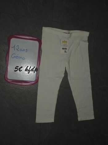 legging gémo taille 12 ans