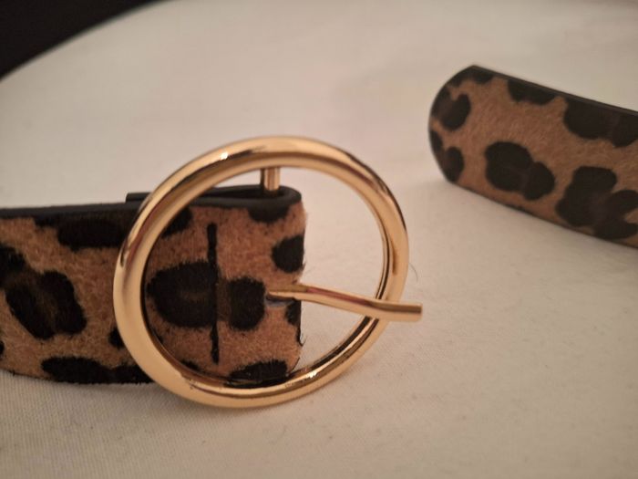 Ceinture femme motif léopard - photo numéro 2
