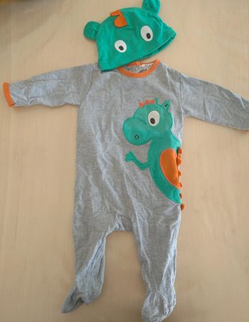 Ensemble pyjama bonnet 3 mois