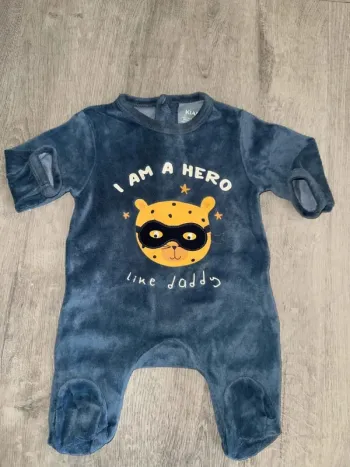 Pyjama velours bébé
