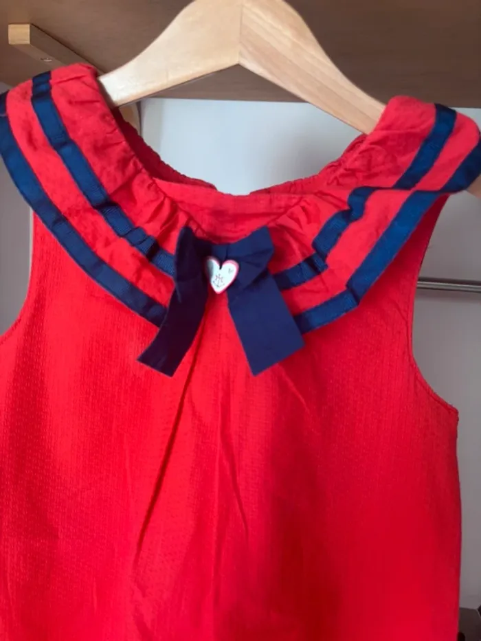 👗Robe rouge style marin • Sergent Major • 6 ans - photo numéro 4