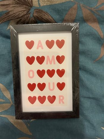 Cadre photo amour avec cœurs 10 x 15 cm