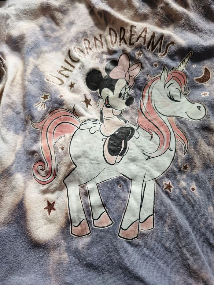 Très beau tshirt Tie&Dye Minnie Licorne - photo numéro 2