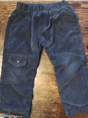 Pantalon velours doublé 24 mois