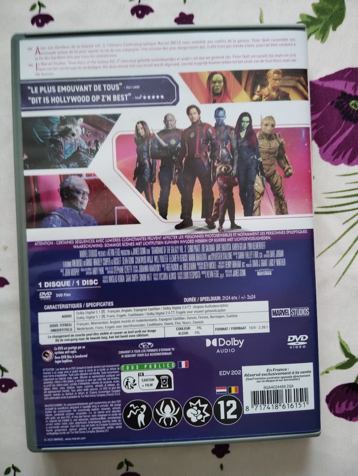 DVD LES GARDIENS DE LA GALAXIE VOLUME ,3 - photo numéro 2