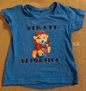Tee-shirt Pirate de Corsica 18/24 mois