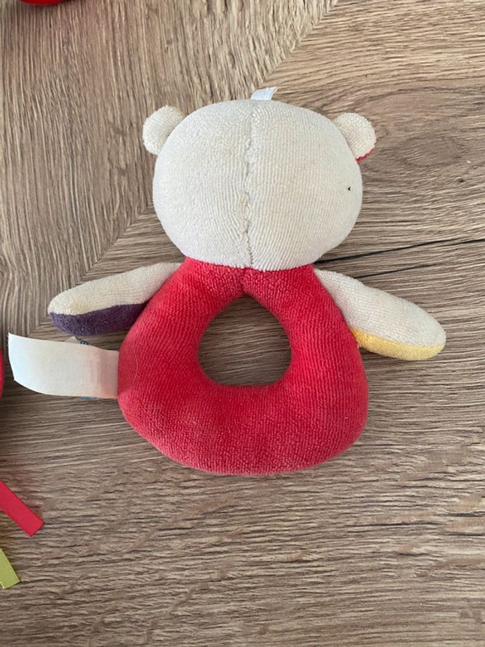 Lot 2 Hochets sucre d’orge lapin + ourson - photo numéro 5