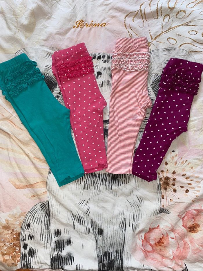 Lot 4 leggings, 12-18 mois, Old Navy. - photo numéro 2