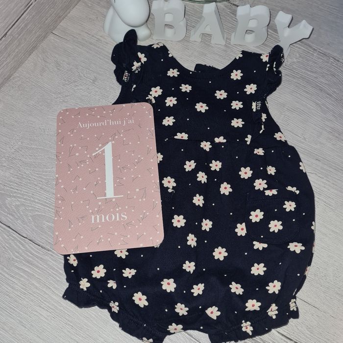 Barboteuse fleurs 1 mois