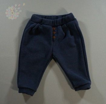 Pantalon jogging molleton bleu marine Obaïbi 6 mois 68 cm garçon