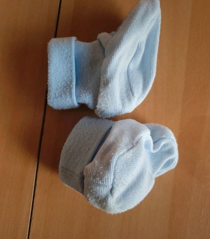 Chausson naissance garçon - photo numéro 2