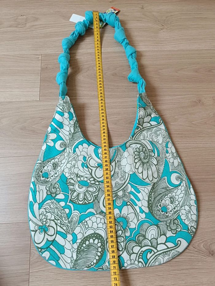 Sac tissu brodé de perles - photo numéro 9