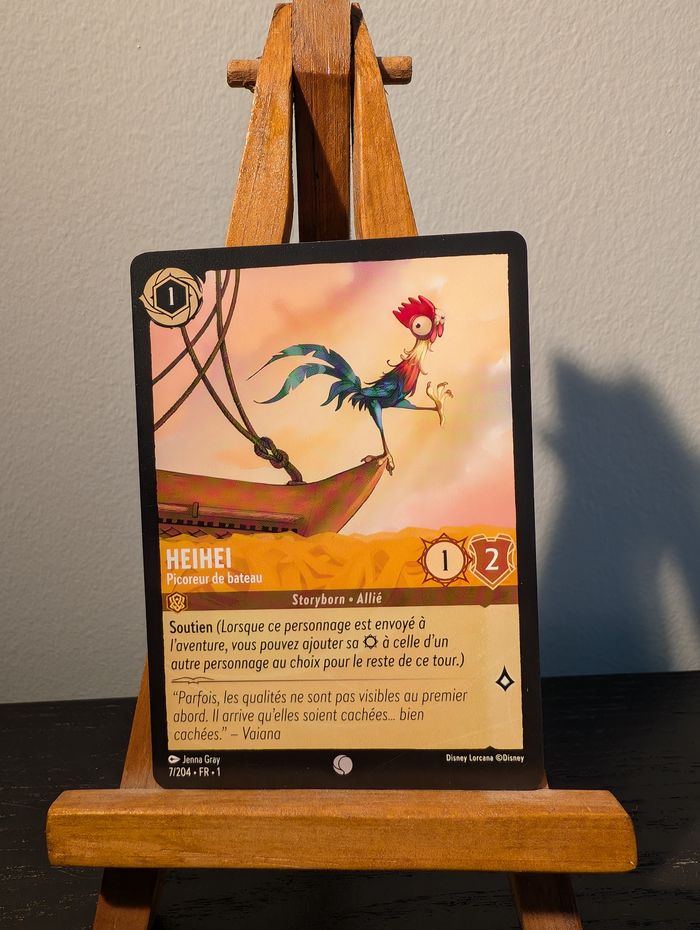 🌟 Heihei– Disney Lorcana FR - En excellent état 🌟
