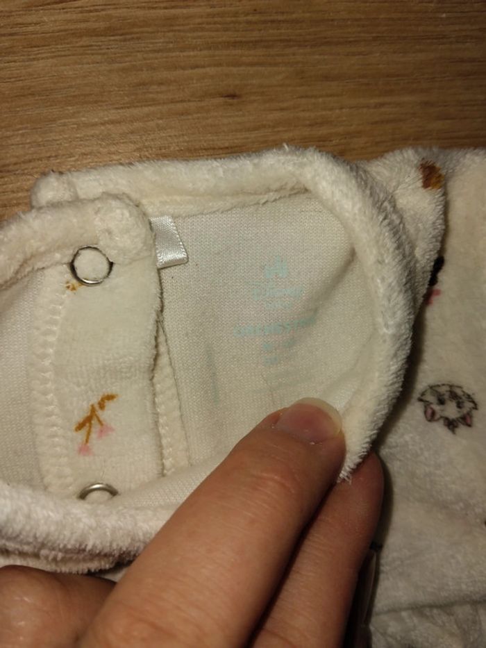 3 pyjamas fille velours taille naissance - photo numéro 8