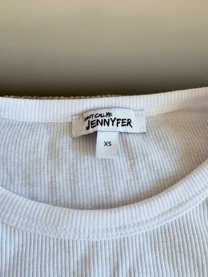 TEE shirt femme Jennyfer blanc - photo numéro 2