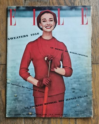 Ancien magazine Elle années 50 Vintage