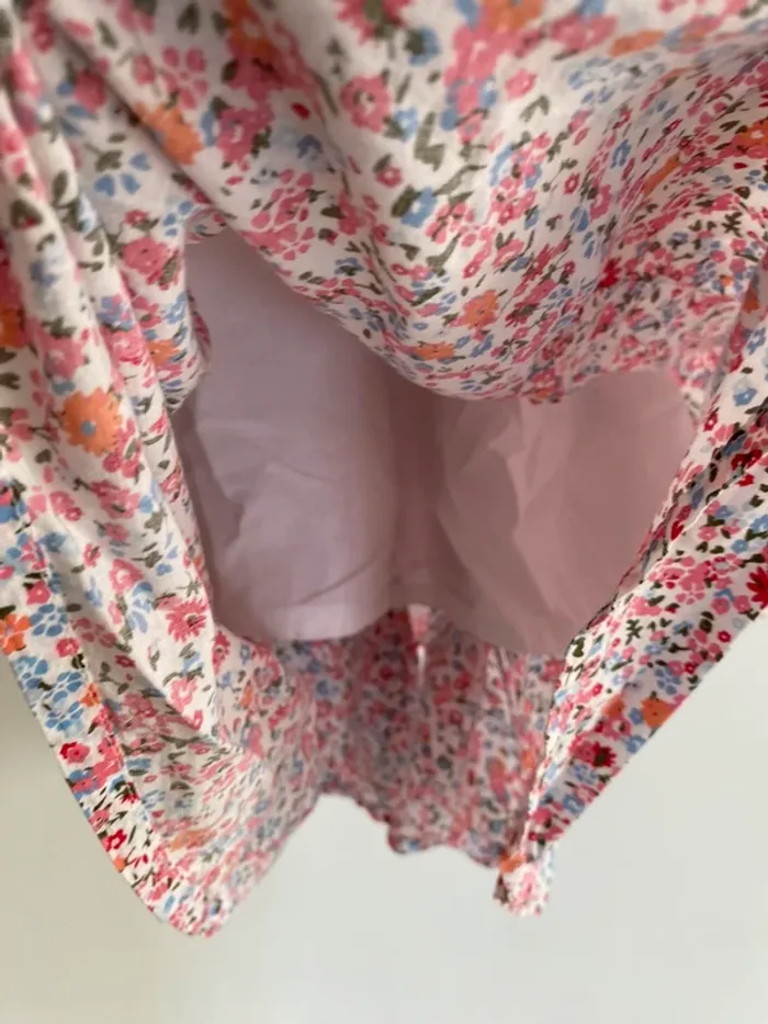 Robe h et m imprimé fleurs a volant - photo numéro 4