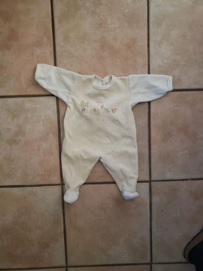 Pyjama jaune 3 mois petit bateau