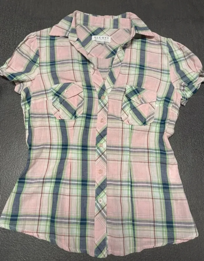 Chemise femme Alcott à carreaux – Taille M