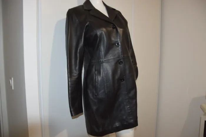 Manteau en cuir