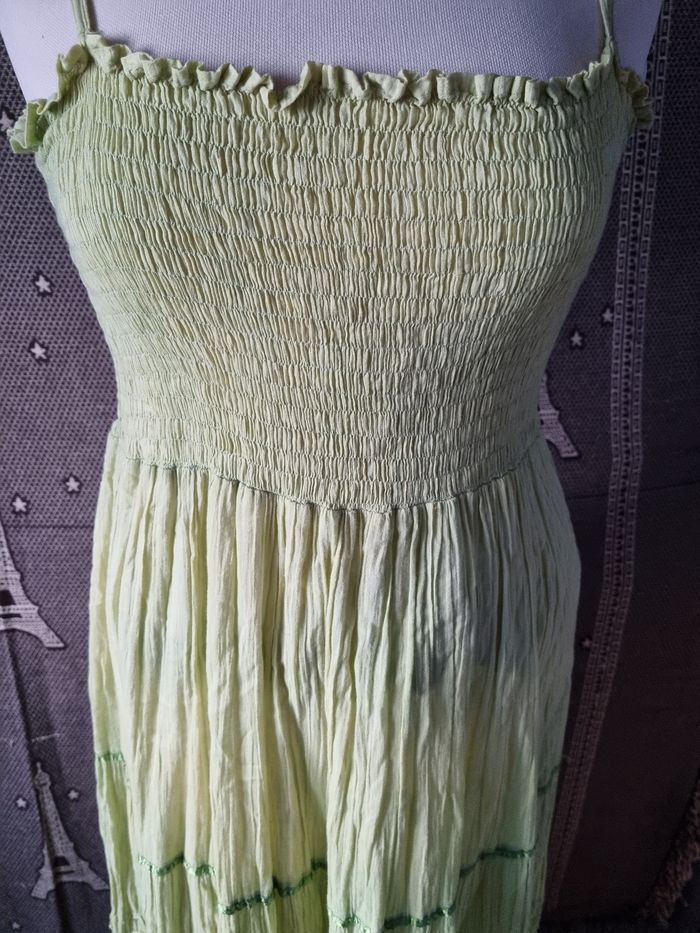Robe d'été verte taille 42 - photo numéro 2